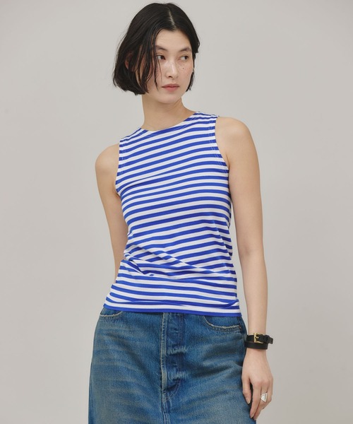 Curensology（カレンソロジー）の「Curensology(カレンソロジー)/＜&RC＞ボーダータンクトップ（タンクトップ・レディース・レッド/ブルー/ブラック・FREE）」の3枚目の写真