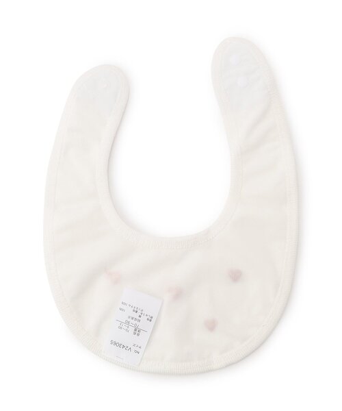 apres les cours（アプレレクール）の「ハート・リボン柄スタイ（スタイ/よだれかけ・キッズ・アイボリー/サックスブルー/ラベンダー・90）」の4枚目の写真