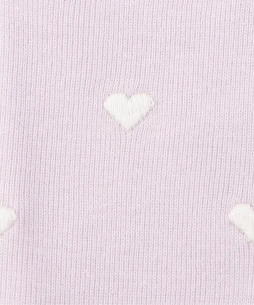 apres les cours（アプレレクール）の「ハート・リボン柄スタイ（スタイ/よだれかけ・キッズ・アイボリー/サックスブルー/ラベンダー・90）」の9枚目の写真