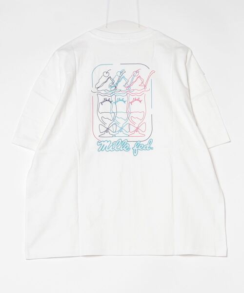 MILKFED.（ミルクフェド）の「NEON SUNDAE WIDE S/S TEE（Tシャツ/カットソー・レディース・ブラック/ライトピンク/ホワイト・ONE SIZE）」の17枚目の写真