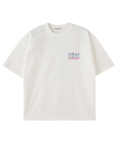 MILKFED.（ミルクフェド）の「NEON SUNDAE WIDE S/S TEE（Tシャツ/カットソー・レディース・ブラック/ライトピンク/ホワイト・ONE SIZE）」の4枚目の写真
