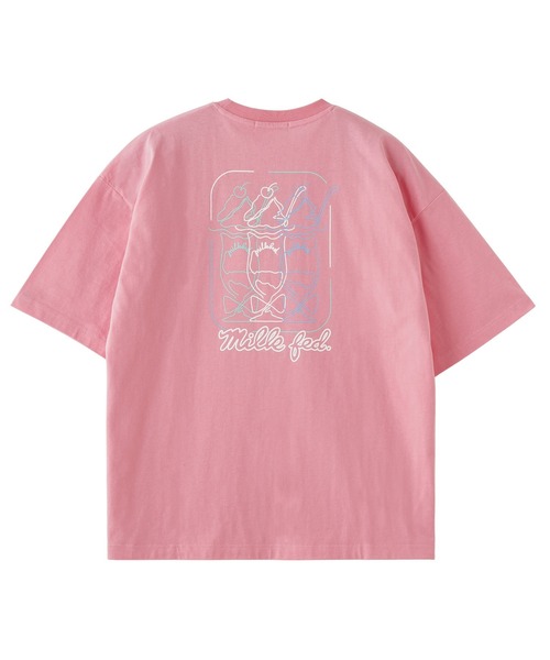 MILKFED.（ミルクフェド）の「NEON SUNDAE WIDE S/S TEE（Tシャツ/カットソー・レディース・ブラック/ライトピンク/ホワイト・ONE SIZE）」の7枚目の写真