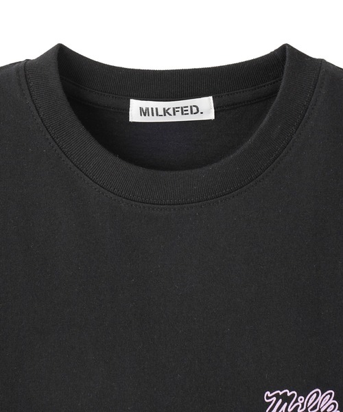 MILKFED.（ミルクフェド）の「NEON SUNDAE WIDE S/S TEE（Tシャツ/カットソー・レディース・ブラック/ライトピンク/ホワイト・ONE SIZE）」の10枚目の写真
