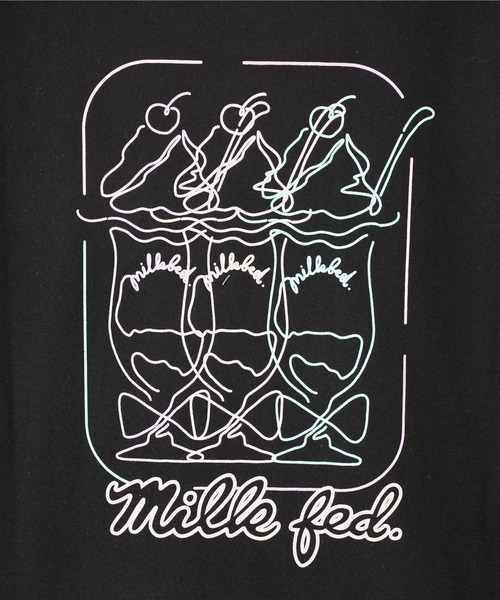 MILKFED.（ミルクフェド）の「NEON SUNDAE WIDE S/S TEE（Tシャツ/カットソー・レディース・ブラック/ライトピンク/ホワイト・ONE SIZE）」の14枚目の写真