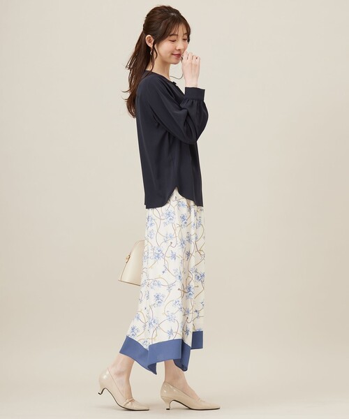 ANY SIS(エニィスィス)の「【洗える】フロントパール調 ブラウス(シャツ/ブラウス・レディース・ホワイト系/ライトグリーン系/ネイビー系・2)」の12枚目の写真