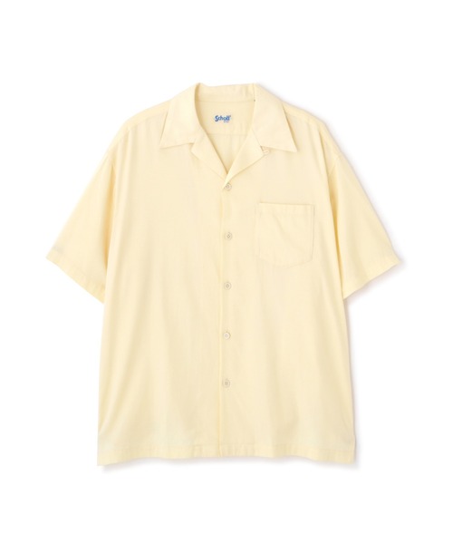 schott(ショット)の「Schott/ショット/CR PLAIN SHIRT/コットン レーヨン プレーンシャツ(シャツ/ブラウス・メンズ・ブラック/サックスブルー/オレンジ/クリーム・2XL/XL/L/M)」の18枚目の写真
