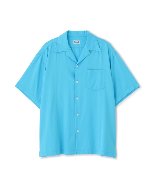 schott(ショット)の「Schott/ショット/CR PLAIN SHIRT/コットン レーヨン プレーンシャツ(シャツ/ブラウス・メンズ・ブラック/サックスブルー/オレンジ/クリーム・2XL/XL/L/M)」の20枚目の写真