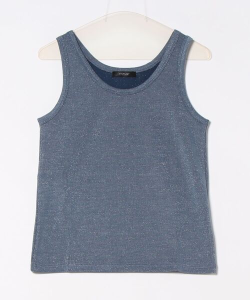 INTERPLANET（インタープラネット）の「ラメテレコタンク（タンクトップ・レディース・オフホワイト/グレイッシュブルー/ブラック・FREE）」の14枚目の写真