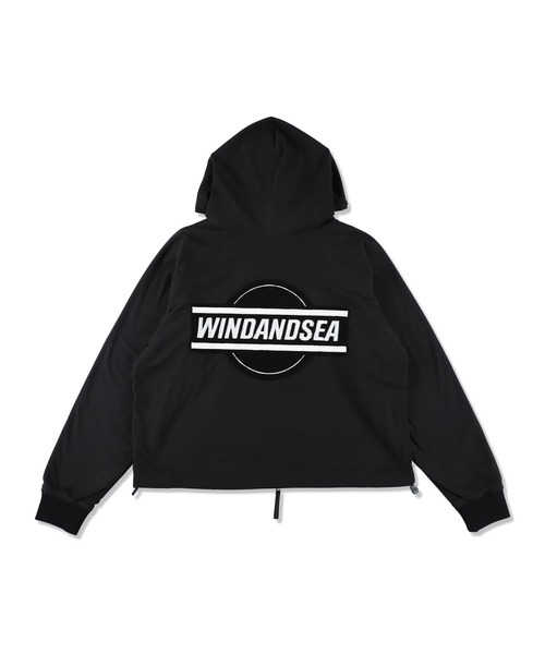 WIND AND SEA（ウィンダンシー）の「FLEECE ZIP UP HOODED SHIRT（パーカー・メンズ・ブラック・SMALL/MEDIUM/LARGE/X-LARGE）」の5枚目の写真