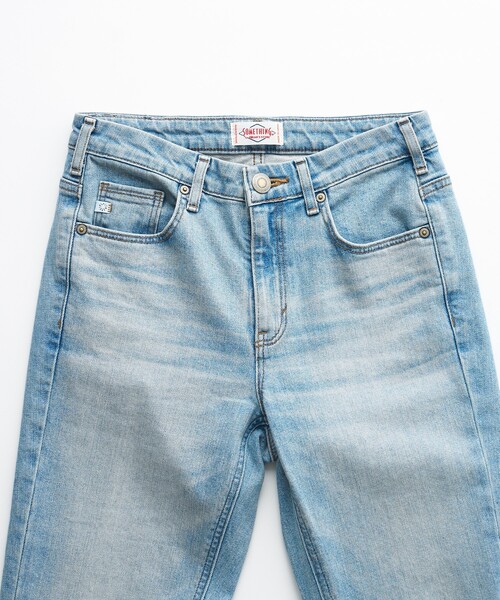 FREAK'S STORE（フリークスストア）の「SOMETHING × FREAK'S STORE/サムシング 別注 LISA FLARE/リサフレア/フレアデニム（デニムパンツ・レディース・ライトグレー/サックスブルー・SMALL/MEDIUM/X-SMALL）」の21枚目の写真