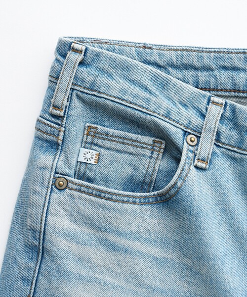 FREAK'S STORE（フリークスストア）の「SOMETHING × FREAK'S STORE/サムシング 別注 LISA FLARE/リサフレア/フレアデニム（デニムパンツ・レディース・ライトグレー/サックスブルー・SMALL/MEDIUM/X-SMALL）」の22枚目の写真