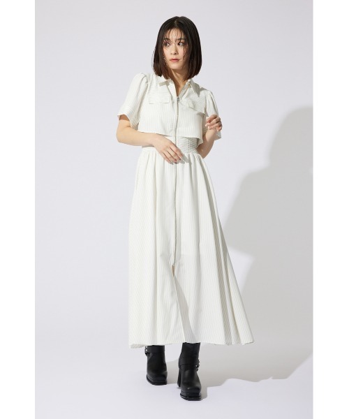 AKB48 千葉恵里さん着用】バストフレアワンピース 半袖 夏服