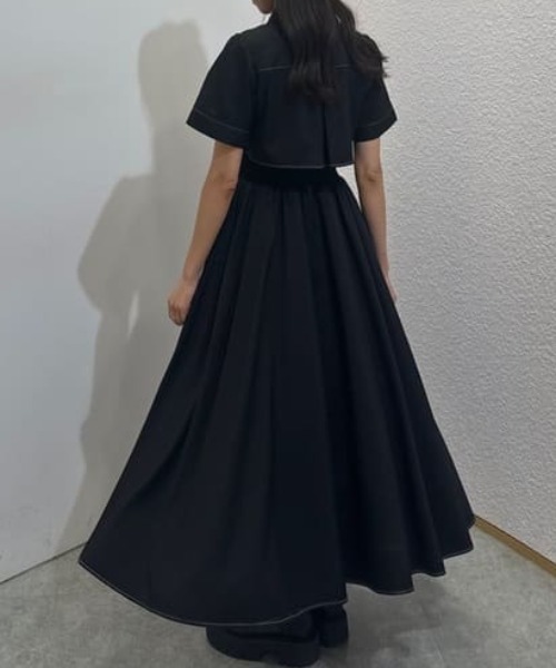 rienda バストフレアワンピース 半袖 夏服 M バストフレアワンピース 半袖 夏服（ワンピース）｜rienda