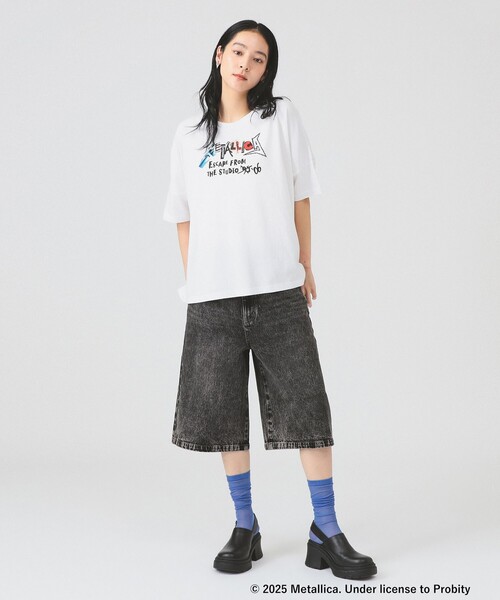 GOOD ROCK SPEED（グッドロックスピード）の「【別注】GOOD ROCK SPEED / BAND BIG Tシャツ（Tシャツ/カットソー・レディース・ホワイト/ブラック/グリーン・ONE SIZE）」の5枚目の写真