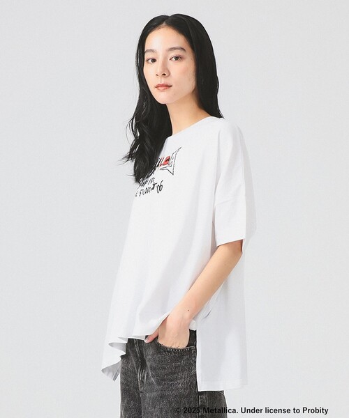 GOOD ROCK SPEED（グッドロックスピード）の「【別注】GOOD ROCK SPEED / BAND BIG Tシャツ（Tシャツ/カットソー・レディース・ホワイト/ブラック/グリーン・ONE SIZE）」の8枚目の写真