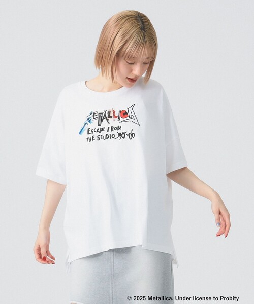 GOOD ROCK SPEED（グッドロックスピード）の「【別注】GOOD ROCK SPEED / BAND BIG Tシャツ（Tシャツ/カットソー・レディース・ホワイト/ブラック/グリーン・ONE SIZE）」の11枚目の写真