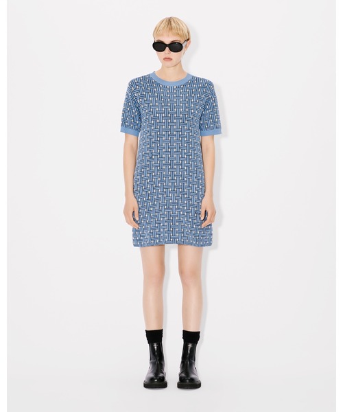ワンピース KENZO Woman Dress Beige FD52RO1145DE 02 KENZO（ケンゾー）の「アシンメトリー ニットドレス（ワンピース