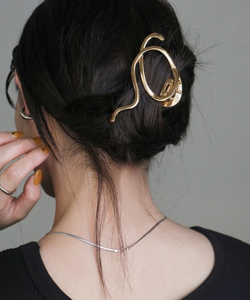 ニュアンスラインバンスクリップ（バレッタ/ヘアクリップ）｜select