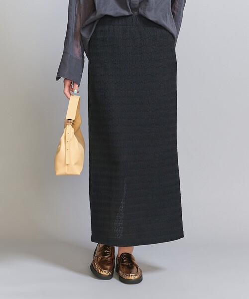 BEAUTY&YOUTH UNITED ARROWS（ビューティーアンドユースユナイテッドアローズ）の「ラッセル ウェーブ タイトスカート（スカート・レディース・ブラック/ダークブラウン/オフホワイト・S/M）」の14枚目の写真