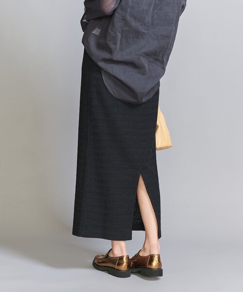 BEAUTY&YOUTH UNITED ARROWS（ビューティーアンドユースユナイテッドアローズ）の「ラッセル ウェーブ タイトスカート（スカート・レディース・ブラック/ダークブラウン/オフホワイト・S/M）」の15枚目の写真