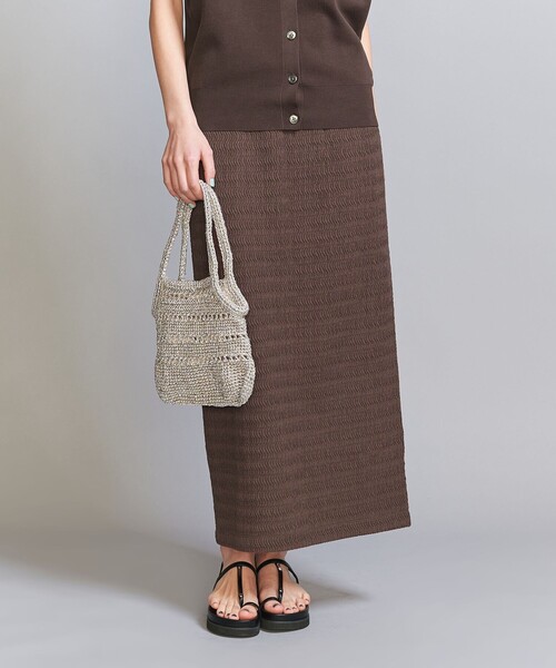 BEAUTY&YOUTH UNITED ARROWS（ビューティーアンドユースユナイテッドアローズ）の「ラッセル ウェーブ タイトスカート（スカート・レディース・ブラック/ダークブラウン/オフホワイト・S/M）」の21枚目の写真