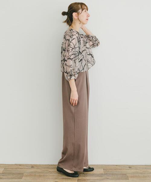 ITEMS URBANRESEARCH(アイテムズ アーバンリサーチ)の「チュールトップス×オールインワンセット(サロペット/オーバーオール・レディース・ベージュ/ブラック・FREE)」の15枚目の写真