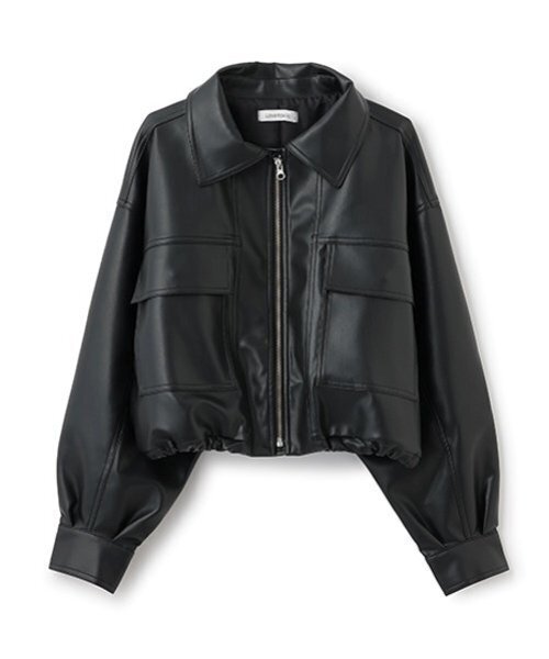 ♡新品タグ付き♡今期新作♡ショートブルゾン♡ セール】合皮ショートブルゾン（ブルゾン）｜LOVETOXIC
