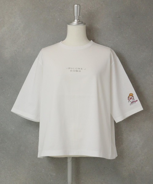 STUDIO PICONE(スタジオピッコーネ)の「バックタック冷感プルオーバー(Tシャツ/カットソー・レディース・ライトブルー/ブラック/オレンジ/ホワイト・LL/L/M)」の2枚目の写真