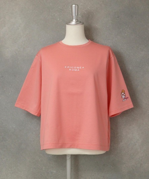 STUDIO PICONE(スタジオピッコーネ)の「バックタック冷感プルオーバー(Tシャツ/カットソー・レディース・ライトブルー/ブラック/オレンジ/ホワイト・LL/L/M)」の1枚目の写真