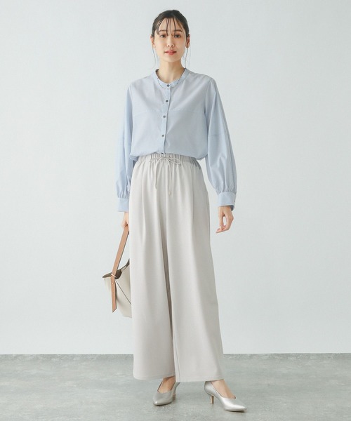 GLOBAL WORK（グローバルワーク）の「リラックススマートギャザーパンツ/253475（その他パンツ・レディース・ライトブラウン/チャコール/ライトグレー・SMALL/MEDIUM/LARGE）」の4枚目の写真