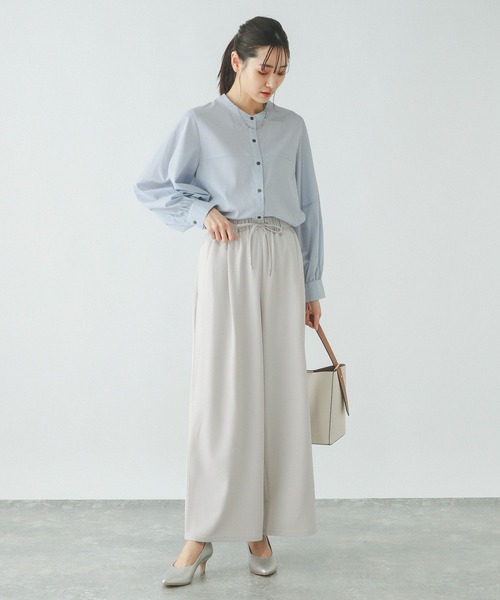 GLOBAL WORK（グローバルワーク）の「リラックススマートギャザーパンツ/253475（その他パンツ・レディース・ライトブラウン/チャコール/ライトグレー・SMALL/MEDIUM/LARGE）」の5枚目の写真