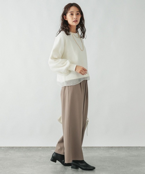 GLOBAL WORK（グローバルワーク）の「リラックススマートギャザーパンツ/253475（その他パンツ・レディース・ライトブラウン/チャコール/ライトグレー・SMALL/MEDIUM/LARGE）」の13枚目の写真