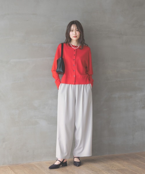 マロ品 セール】リラックススマートギャザーパンツ/253475（その他