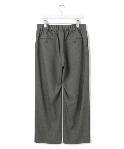 J.PRESS YORK STREET（ジェイプレスヨークストリート）の「【UNISEX】ウールライク イージーパンツ（スラックス・メンズ・ネイビー系/ライトグレー系・LARGE/MEDIUM/SMALL）」の3枚目の写真