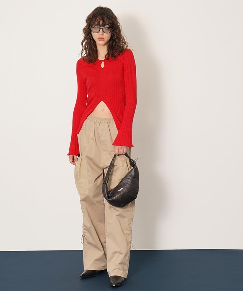 DISPATCHER NO.8（ディスパッチャーナンバーエイト）の「ユーティリティーパンツ（その他パンツ・レディース・ベージュ/ブラック・ONE SIZE）」の4枚目の写真