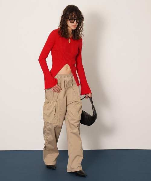 DISPATCHER NO.8（ディスパッチャーナンバーエイト）の「ユーティリティーパンツ（その他パンツ・レディース・ベージュ/ブラック・ONE SIZE）」の5枚目の写真