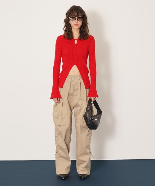 DISPATCHER NO.8（ディスパッチャーナンバーエイト）の「ユーティリティーパンツ（その他パンツ・レディース・ベージュ/ブラック・ONE SIZE）」の7枚目の写真