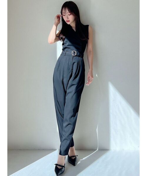 RESEXXY（リゼクシー）の「テーラーコンビネゾン（つなぎ/オールインワン・レディース・ブルー/アイボリー/ブラック・SMALL/MEDIUM）」の4枚目の写真