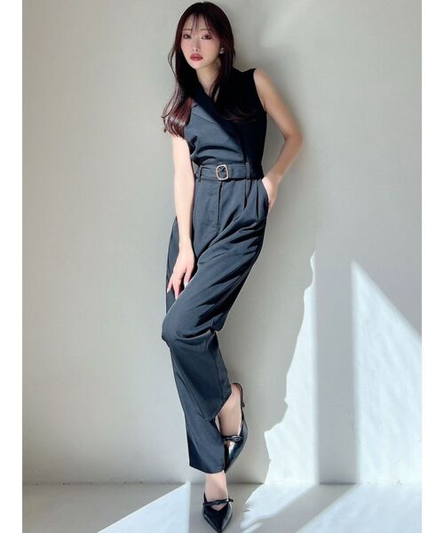 RESEXXY（リゼクシー）の「テーラーコンビネゾン（つなぎ/オールインワン・レディース・ブルー/アイボリー/ブラック・SMALL/MEDIUM）」の5枚目の写真