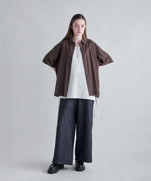 lig.ハーフスリーブシャツ【black】