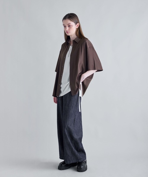 特価 H BEAUTY&YOUTH 定価2万 シャツ ハーフスリーブ L メンズ H BEAUTY&YOUTH(エイチビューティアンドユース) / 24SS/デニム