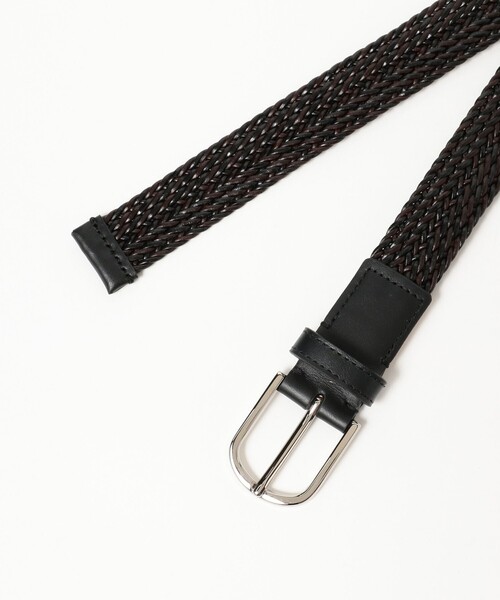 L'arcobaleno（ラルコバレーノ）の「【別注】L'arcobaleno / レザー メッシュベルト（ベルト・メンズ・ブラウン/その他/ブラック・90cm/95cm/85cm/80ｃｍ）」の11枚目の写真