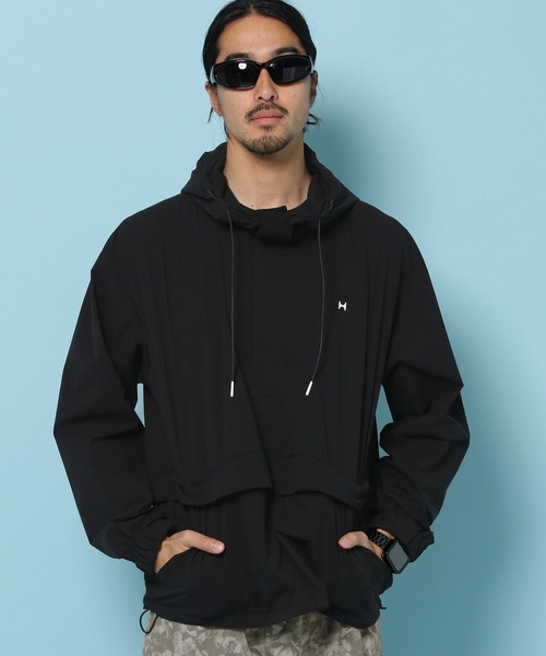 HEREIAM(ヘレイアム)の「【HEREIAM MEN】マイクロリップアノラック(その他アウター・メンズ・カモフラージュ/ブラック・MEDIUM/LARGE)」の2枚目の写真