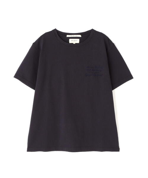 50th Anniversary》LEATHER PATCHED VARSITY T-SHIRT/レザーパッチド