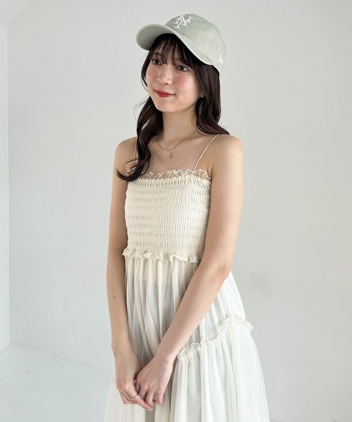 Heather(ヘザー)の「シアーシャーリングキャミワンピース 323371(ワンピース・レディース・ブラック系その他/アイボリー/ミント・FREE)」の21枚目の写真