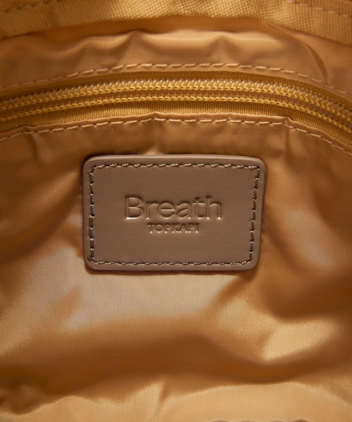 Breath TOPKAPI(ブレストプカピ)の「【Breath TOPKAPI】Freely フリーリー ナイロン ロゴテープ スクエア ショルダーバッグ(ショルダーバッグ・レディース・ベージュ/オレンジ/イエロー/ブラック・FREE)」の13枚目の写真