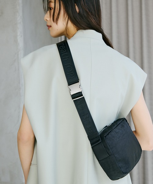 Breath TOPKAPI(ブレストプカピ)の「【Breath TOPKAPI】Freely フリーリー ナイロン ロゴテープ スクエア ショルダーバッグ(ショルダーバッグ・レディース・ベージュ/オレンジ/イエロー/ブラック・FREE)」の20枚目の写真