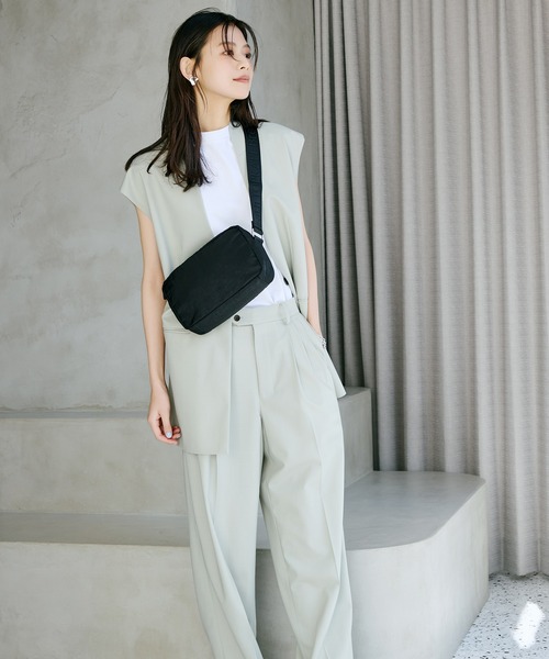Breath TOPKAPI(ブレストプカピ)の「【Breath TOPKAPI】Freely フリーリー ナイロン ロゴテープ スクエア ショルダーバッグ(ショルダーバッグ・レディース・ベージュ/オレンジ/イエロー/ブラック・FREE)」の21枚目の写真