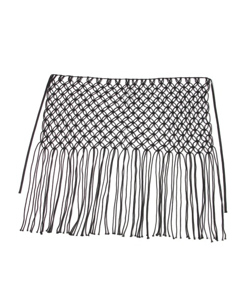 LOWRYS FARM（ローリーズファーム）の「マクラメラップベルト　284590（ベルト・レディース・アイボリー/ブラック・FREE）」の6枚目の写真