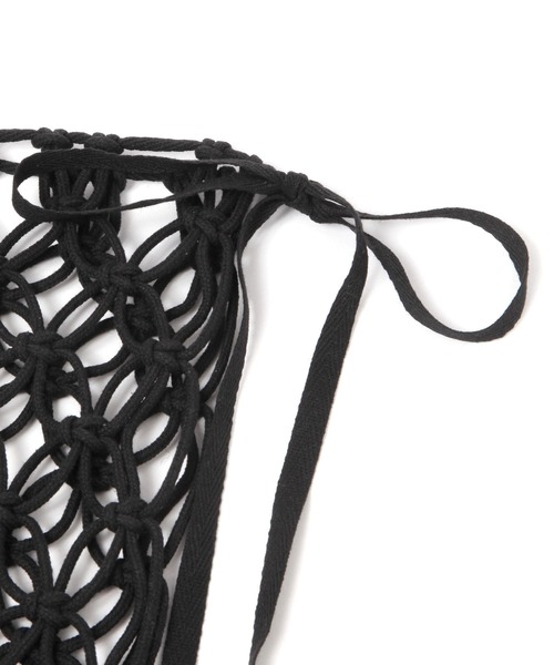 LOWRYS FARM（ローリーズファーム）の「マクラメラップベルト　284590（ベルト・レディース・アイボリー/ブラック・FREE）」の7枚目の写真